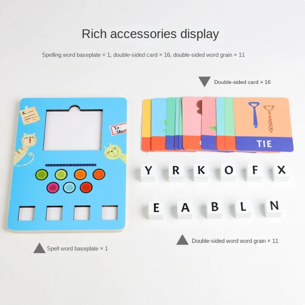 Alphabet Classification Alphabet Learning Building Blocks Wooden Education Cognition Puzzle Educational Toy DIY Cartoon