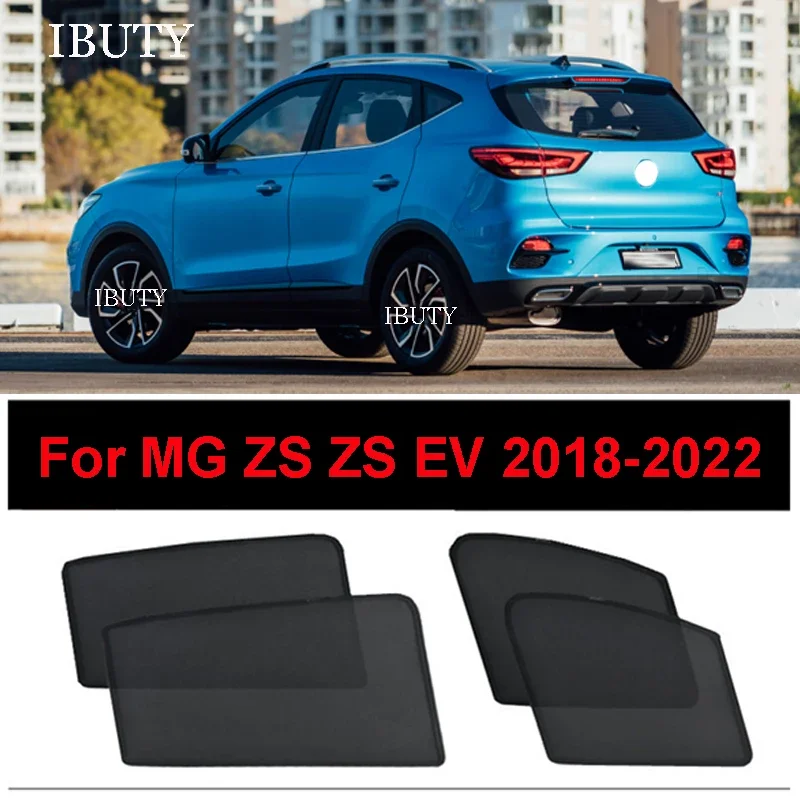

For MG ZS ZS EV 2018-2022 Magnetic Car Sunshade Visor Mesh Curtains Side Window Sun Shade UV Heat Sunshield