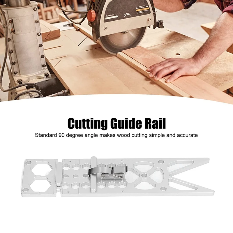 90 Degree Right Angle Guide Rail Electric Circular Saw Track, Woodworking Guide Rail Woodworking Tool