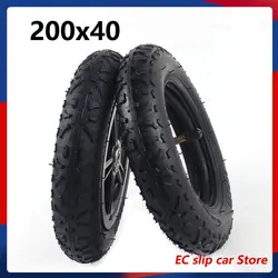 200x40 Inner Tube and tyre with plastic hub Pneumatic Tire wheel for Folding Bicycle Scooter Baby's Car Motorcycle Accessories