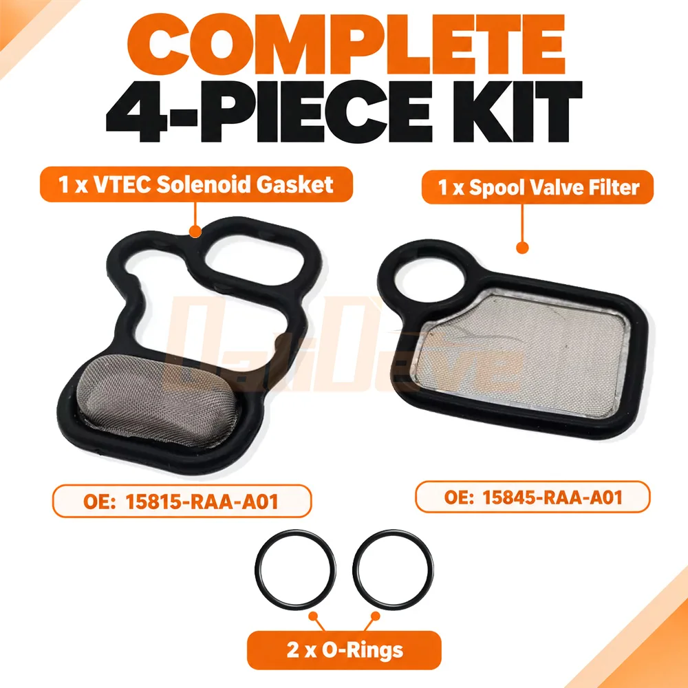 5/10/20 Kits VTEC VTC Solenoid Gasket Kit 15815-RAA-A02 15845-RAA-A01 For Honda Accord CR-V Civic Acura RDX RSX TSX K20 K23 K24