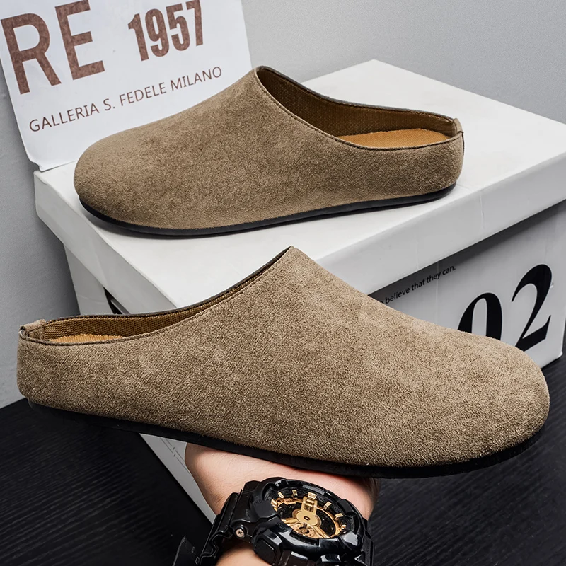 

Men's mules Casual Shoes summer soft sole comfort Outdoor Walking Shoe Fashion Youth Breathable Lightweight Sports half slippers