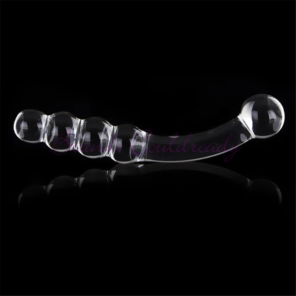 Pyrex Glass Anal Beads Butt Plug Big Ball Large Crystal Dildo Penis Artificial Dick Gay Masturbate Adult Sex Toy For Women