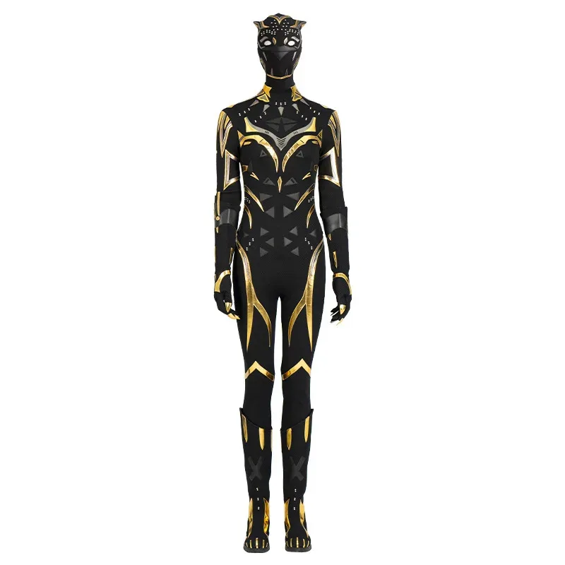 Pantera 2 Wakanda Forever super-herói Preto Shuri cosplay traje terno macacão bodysuit traje de carnaval para mulheres homens crianças