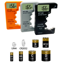 BT189 Digital Battery Tester LCD Display AA/AAA/9V/1.5V Button Cell Battery Capacity Check Detector Capacitance Diagnostic Tool