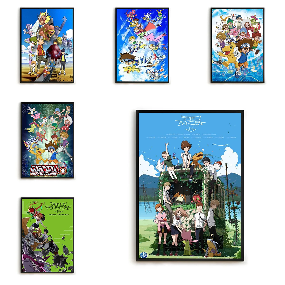 Japan Anime Digimon Adventure Tri Comic Movie Print Art Canvas Poster Posters for Wall Decor Decorative Paintings Painting Home