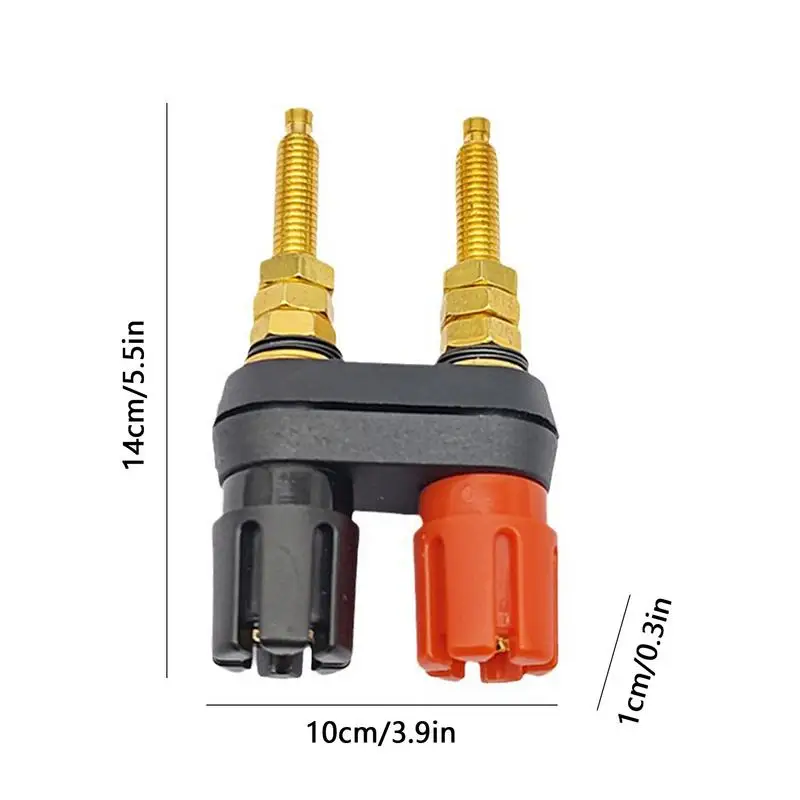 Bananenstekkers Luidsprekerconnector Plug Vergulde Luidsprekerstekkers Voor Luidsprekerdraad Wandplaat Home Theater Audio/Video-Ontvanger