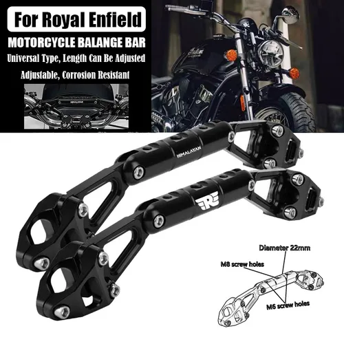 Para Royal Enfield Himalayan 411 400 Bullet/Meteor/Classic 350 500 Interceptor 650 INT650 barra transversal de equilibrio de motocicleta soporte de teléfono
