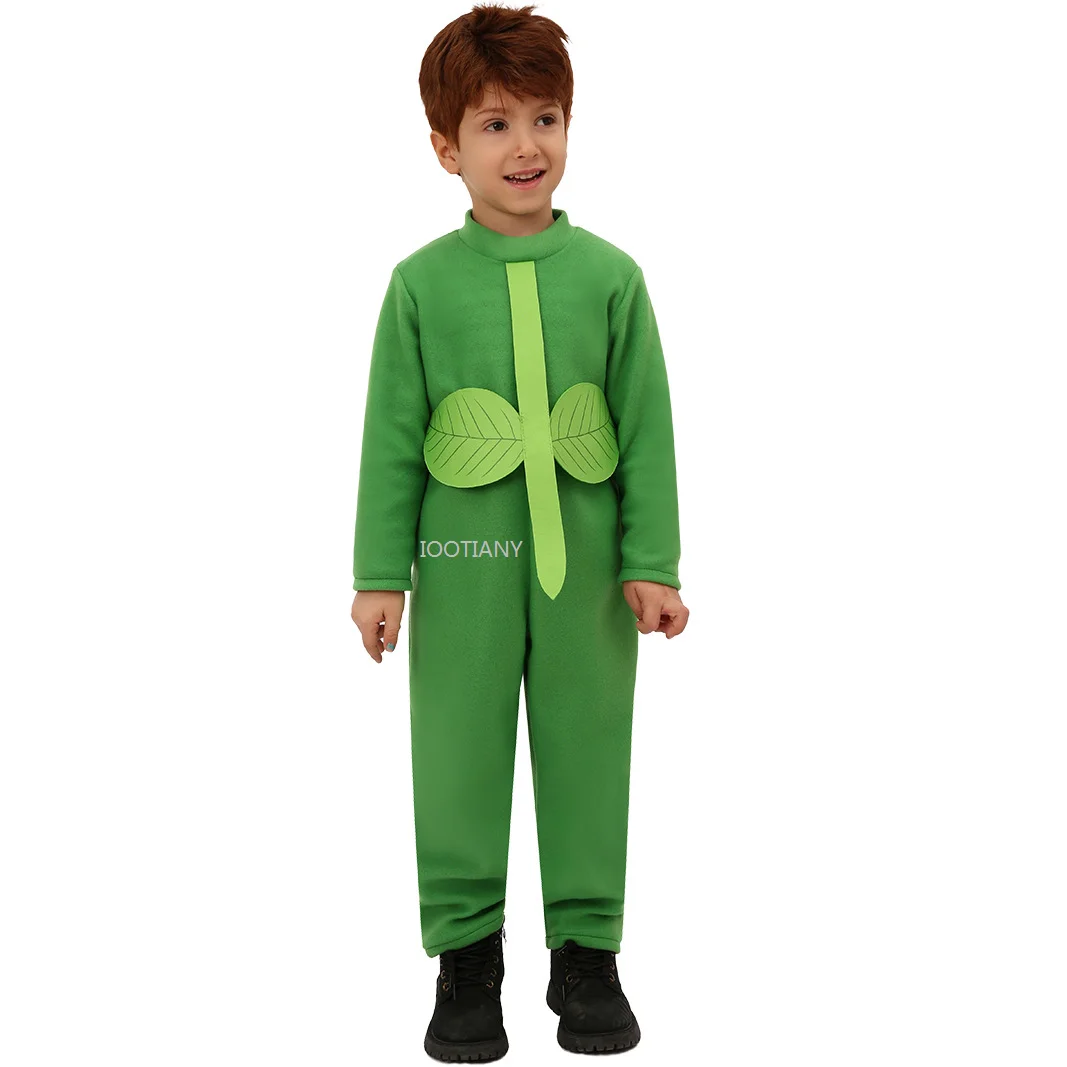 IOOTIANY New Irish Festival Kids Onesie St. Patrick's Day Sunflower Role Play Cos Costume Party Stage Performance Costume