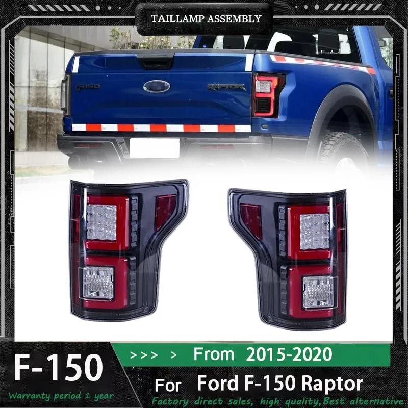 

Car LED Tail Light Accessories For Ford F150 Raptor SVT 2015-2020 Auto Rear Fog DRL Brake Turn Signal Lamp Plug and Play