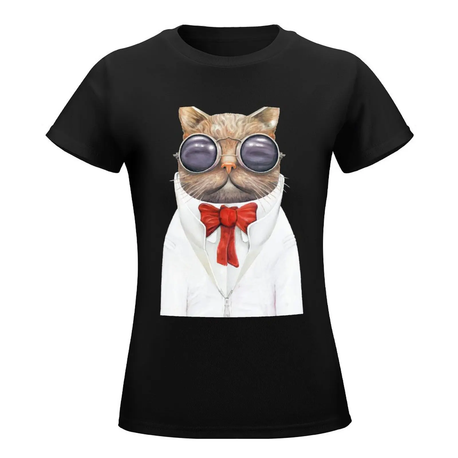 Astro Cat T-Shirt hippie clothes plus size tops Woman T-shirts