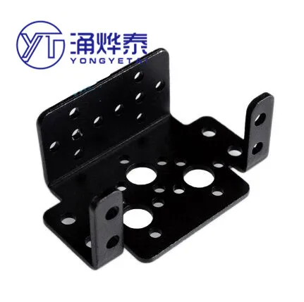 YYT Standard steering gear bracket double-axis servo bracket robot multi-function oblique U-shaped L-shaped beam bearing