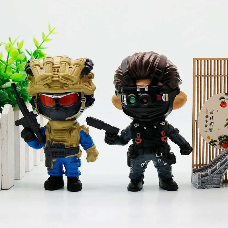 

New Surrounding Mini Special Forces Blind Box Doll Multiple Styles 8-11cm Handmade Desktop Ornament Toy Gift
