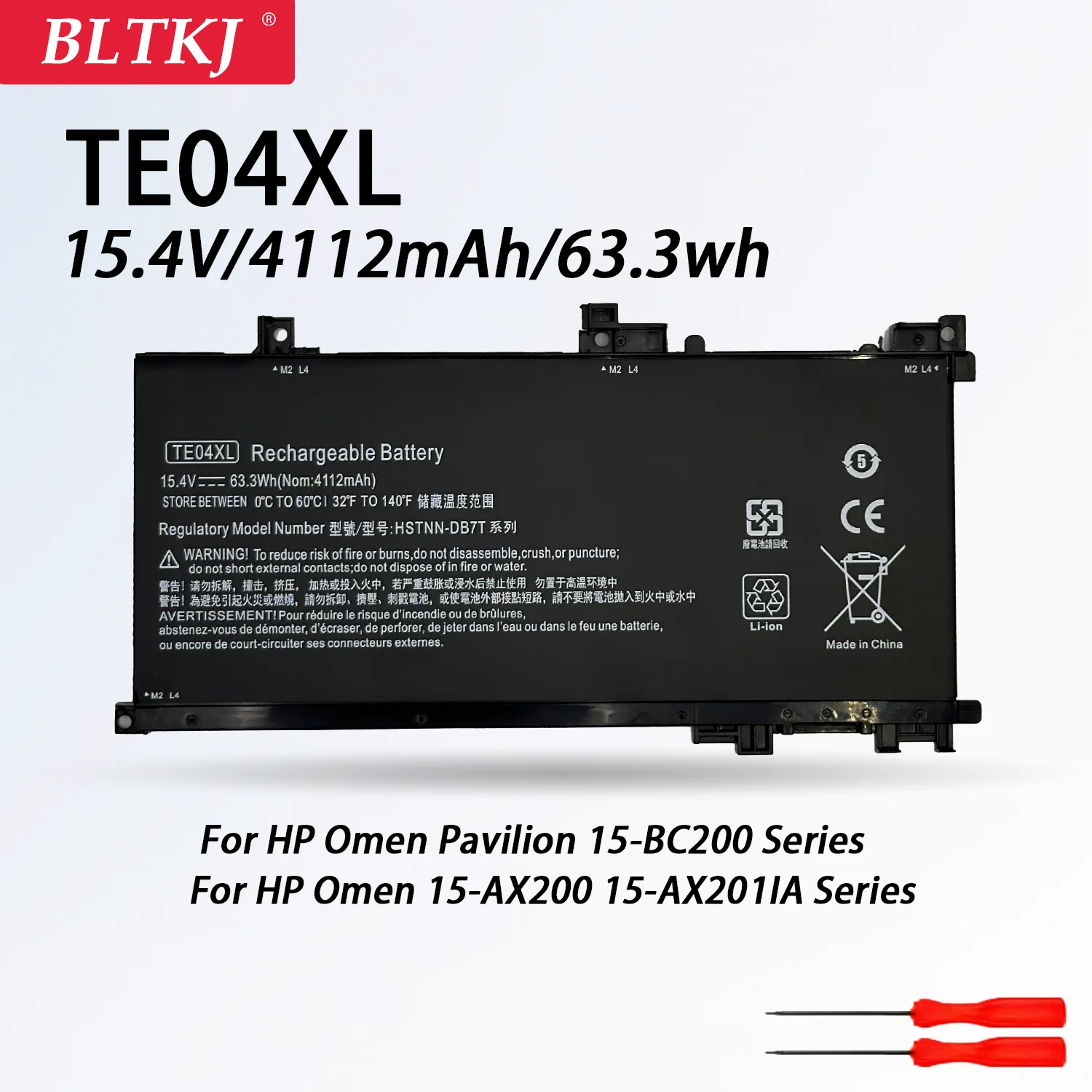 

TE04XL Laptop Battery For HP OMEN 15-AX200 15- AX218TX 15-AX210TX 15-AX235NF 15-AX202N 15-BC200 HSTNN-DB7T 905277-855
