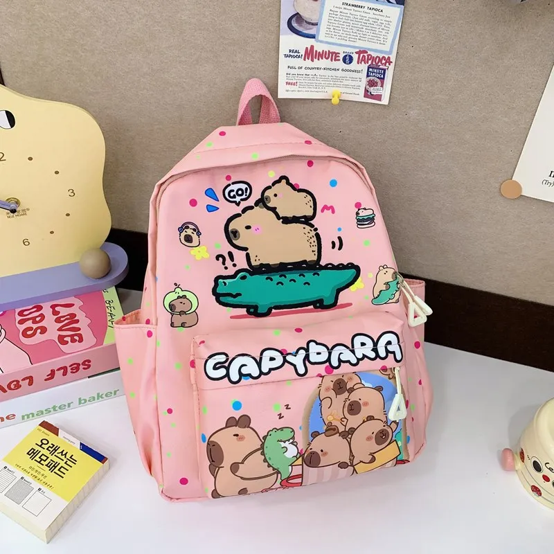 

Cute Large Capacity Backpack for Students Autumn Winter New Fashion Soft Double Shoulder Bag Children Outdoor Bookbag Pack