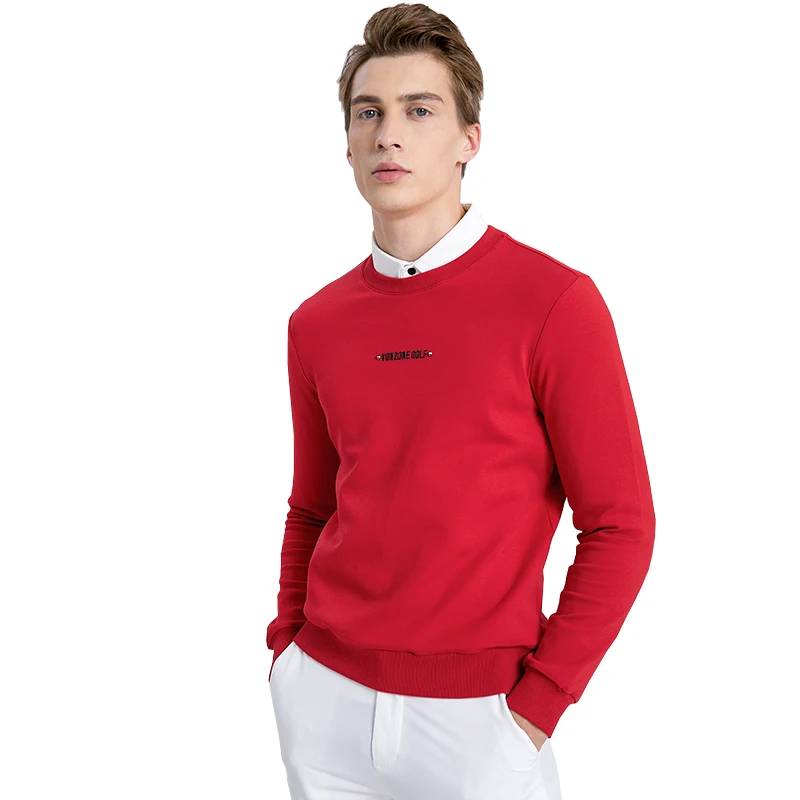 

VZ Spring/Autumn New Golf Men's Clothing Outdoor Sports Jacket Comfortable Round Neck Pullover Casual Long Sleeved Hoodies Top