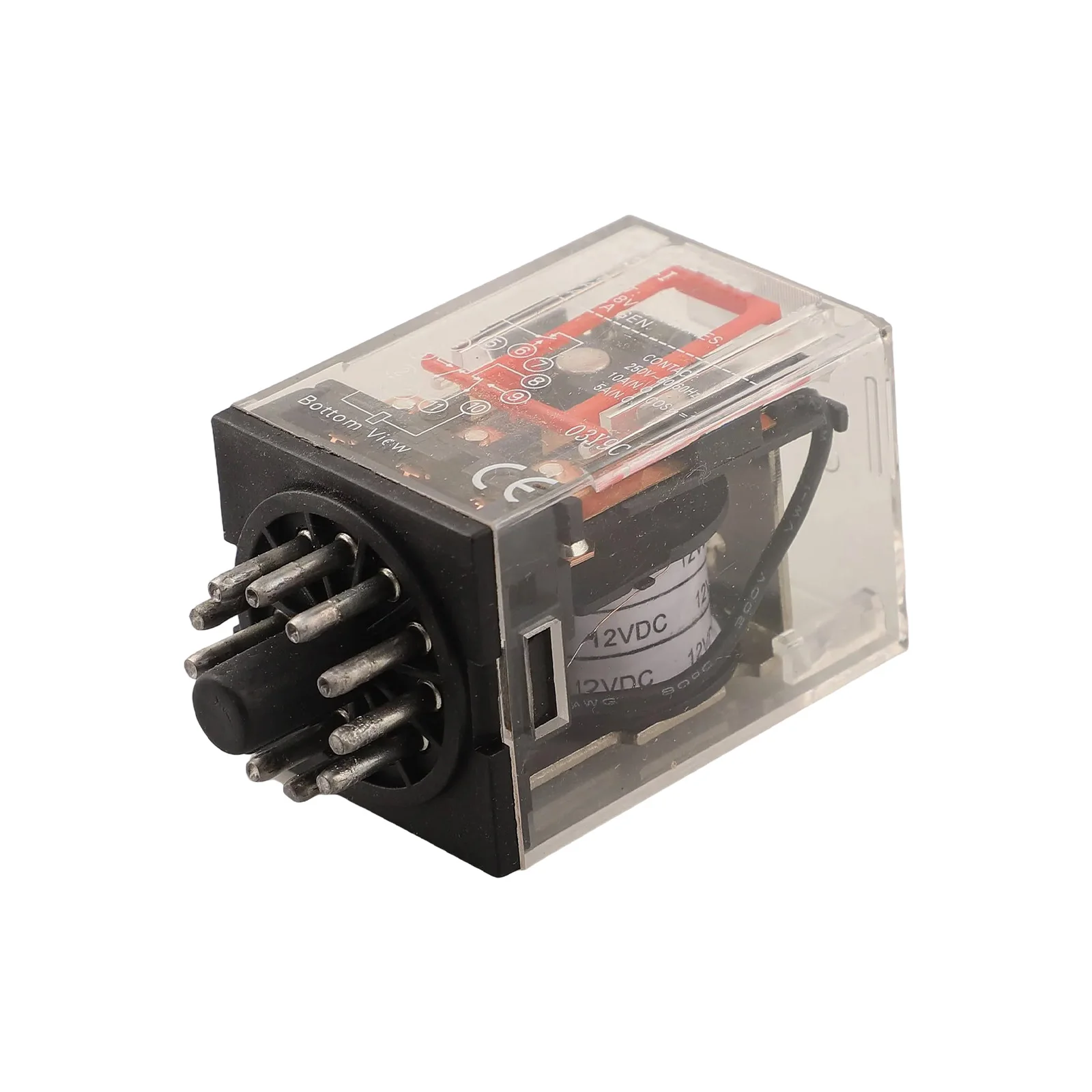 10A 250VAC Relay 11 Pin Relay Automatic Control Communication Electronic Equipment High Temperature Resistance
