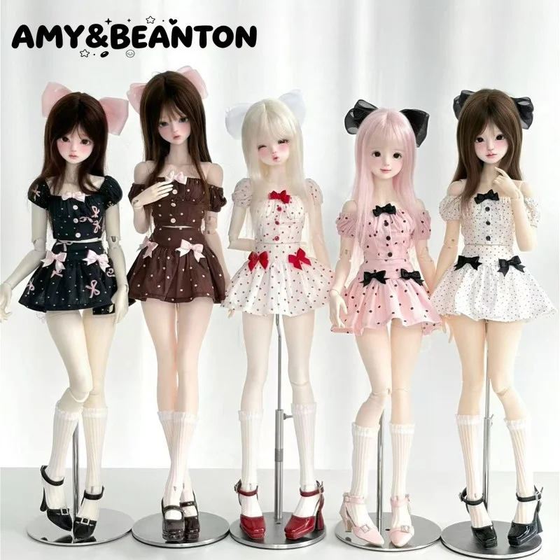 bjd-1-3-1-4-doll-outfit-japanese-sweet-polka-dot-off-shoulder-bow-headwear-top-skirt-socks-set-dolls-clothes-accessories