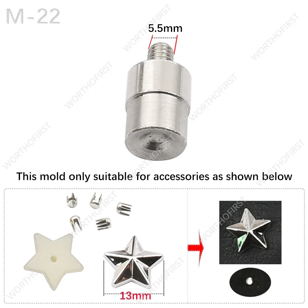 Metal Mold for Fixing Pearl Rivet Accessories without Machines Rivets Beads for Clothing Bags Hats DIY Decoration