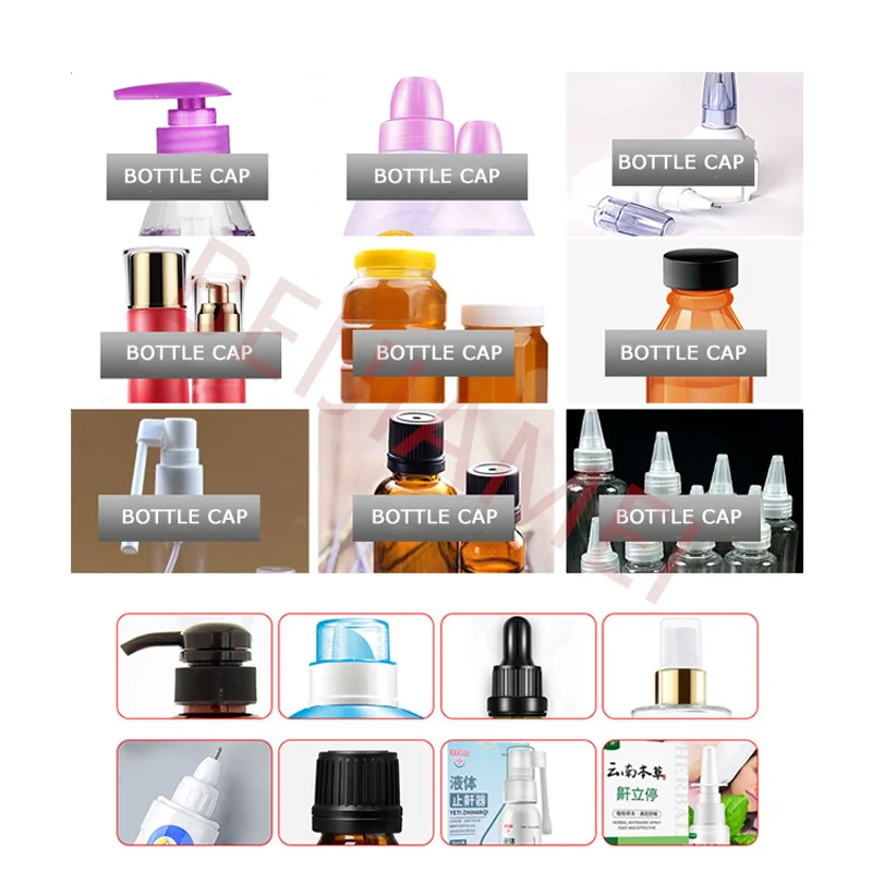 Bei Jia Mei 오리 부리 타입 캡 롤링 머신, 반자동 캡핑 머신