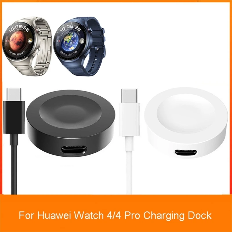 Fit for Huawei Watch 4/4 Pro Magnetic Charger Power Adapter USB Fast-Charging Cable Dock Bracket Rack Smartwatch Holder Station