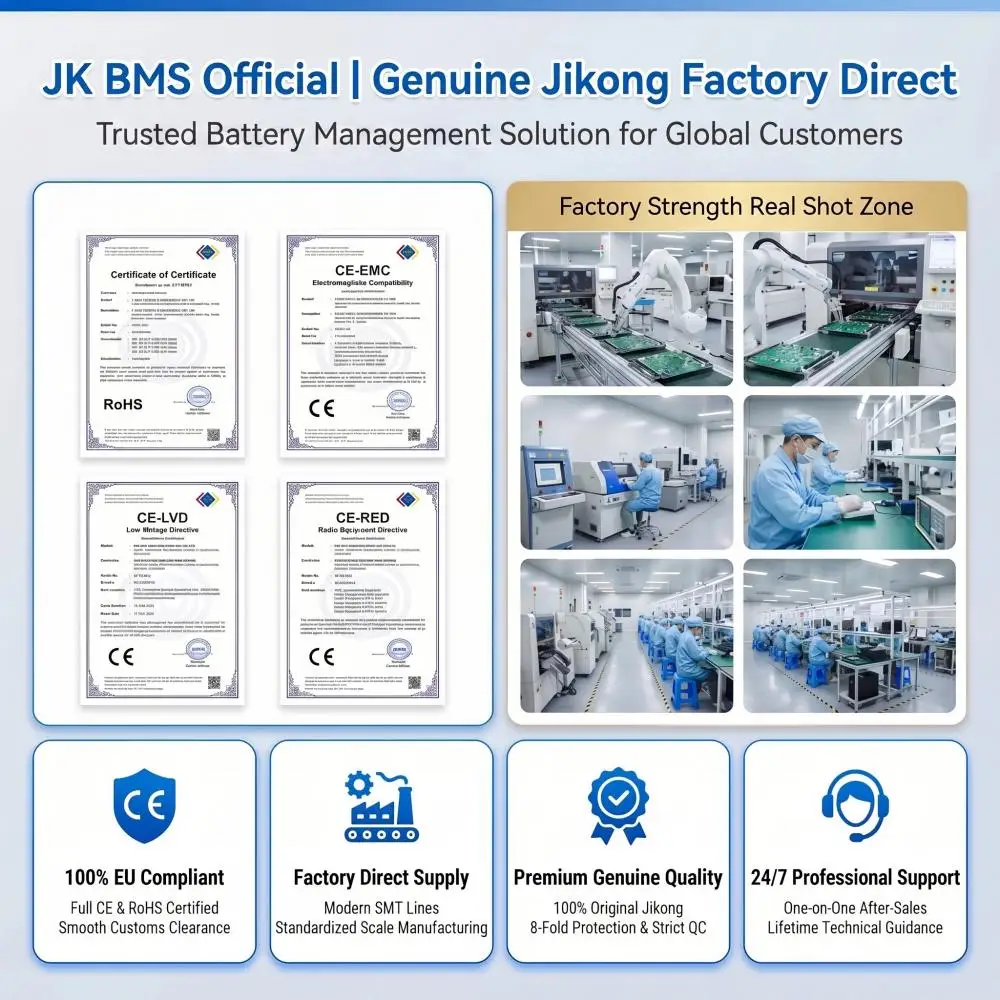 JK Smart BMS V19 8S 24V 300A Active Balancer Bluetooth with Screen Complete BMS Kit for RV Lifepo4 Li-ion LTO Batteries image 5