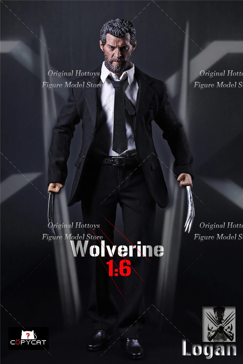 Copycat 1/6 Scale Male Soldier Clothes Accessories Wolverine Suit Set With Wolf Claws Fit 12-inches Action Figure Doll Head