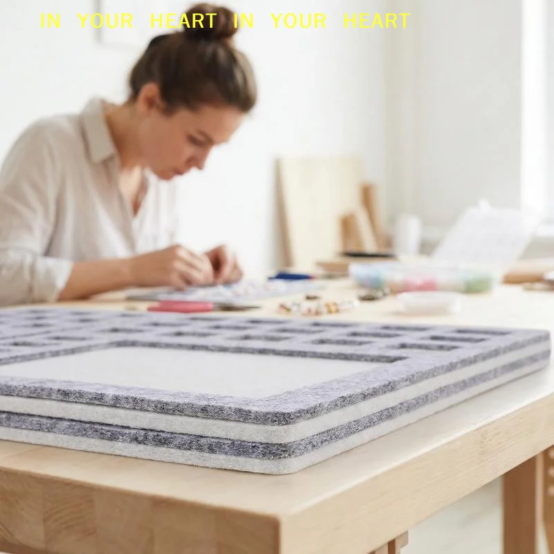 【X】Alphabetic Felt Beading Mat Board with CM Scale Multi Function Bead Sorter for  Repairs DIY Accessories Craft