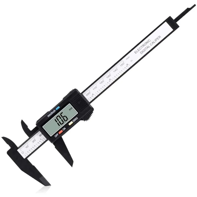 0-150mm Electronic Digital Caliper Carbon Fiber Dial Vernier Caliper Gauge Micrometer Measuring Tool Digital Ruler 0.01mm