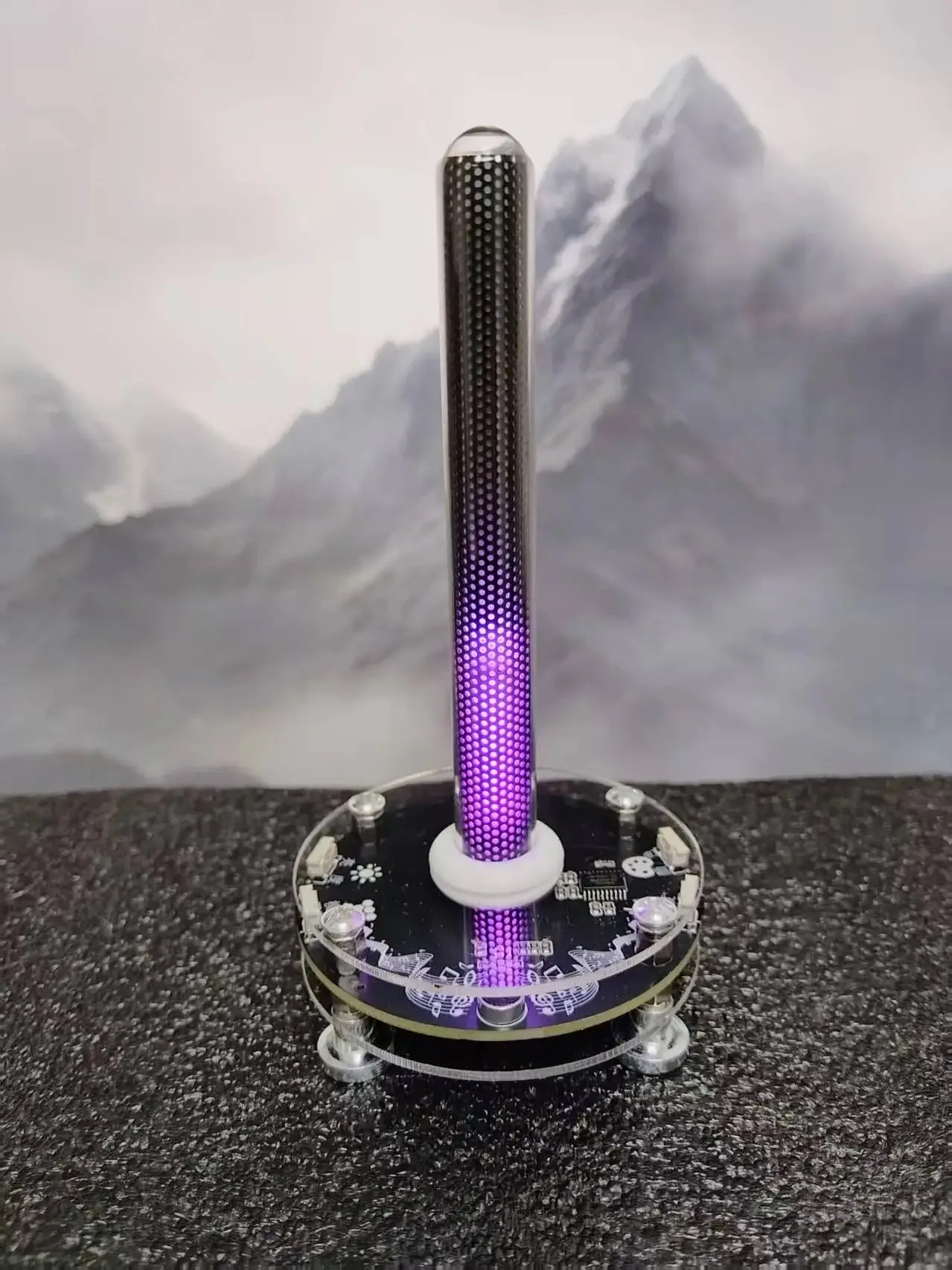 Creative Desktop Illuminated Ornaments with Multi-mode Voice Control, Music Rhythm, Car Atmosphere, Decorative Gifts