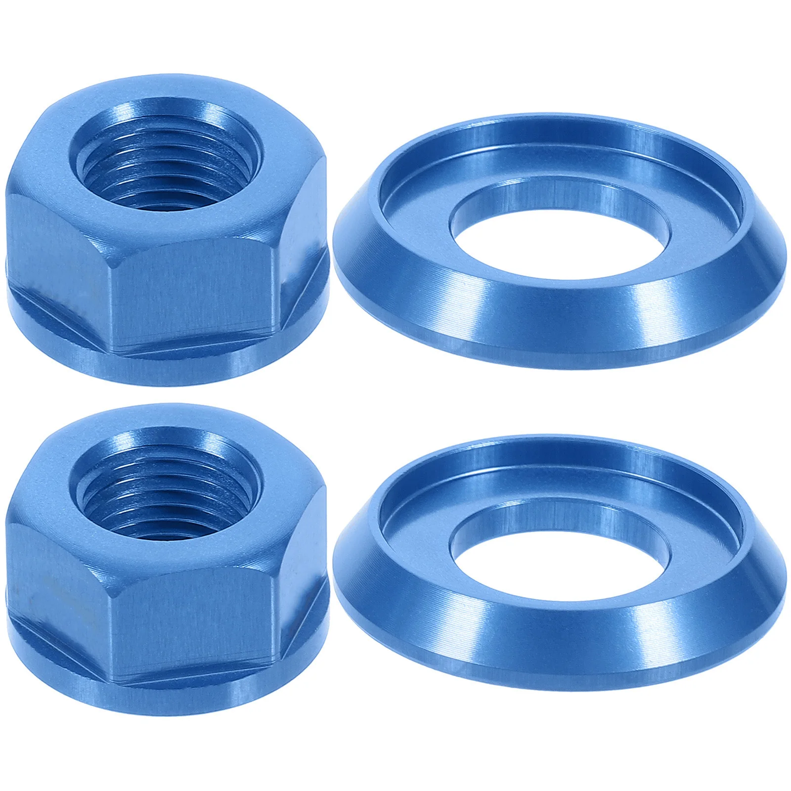 

2Pcs Bicycle Hub Nut M10 Aluminum Alloy Lightweight Rustproof for Mountain Bike Road Bike Fixed Gear Rear Hub Axle Nut Wheel