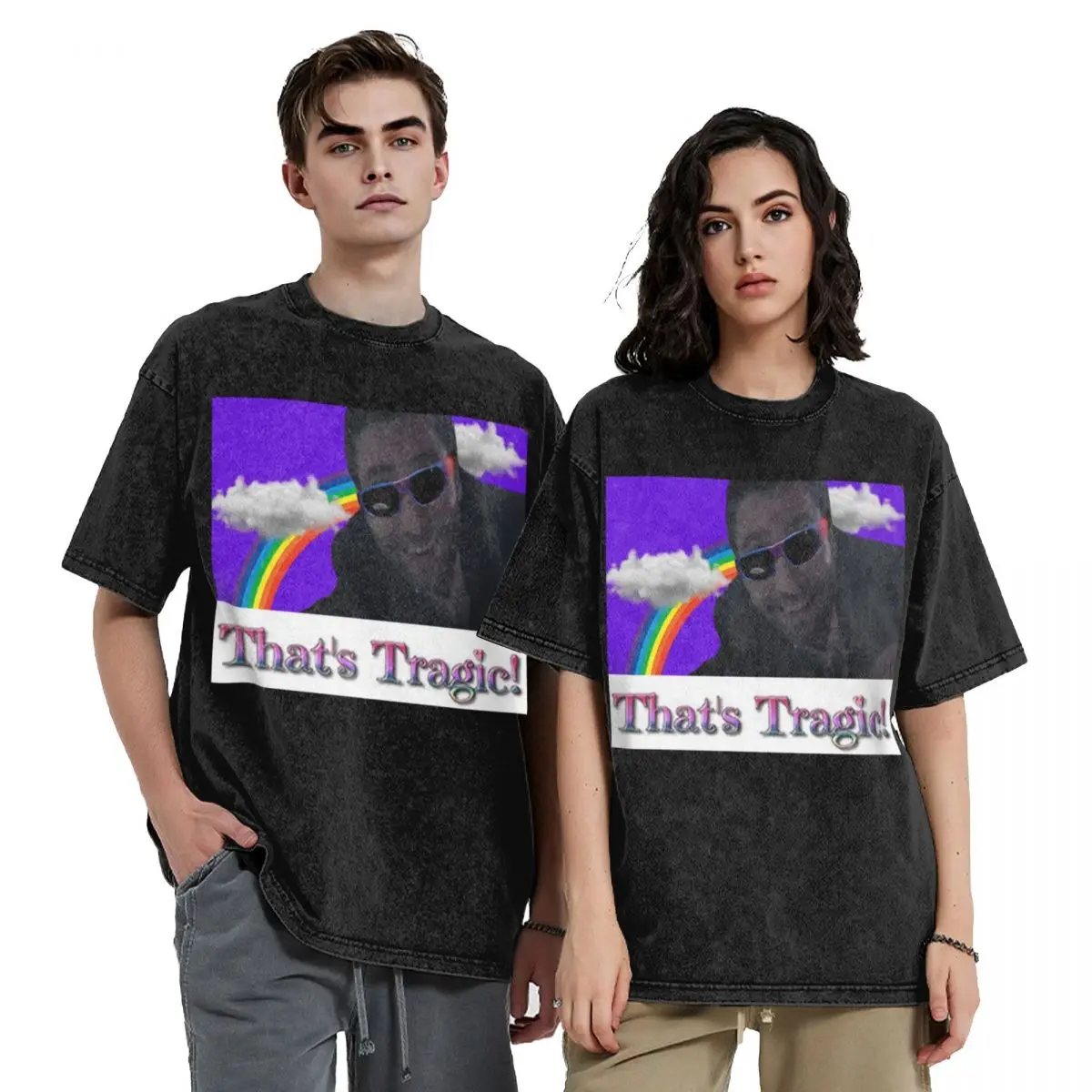 

Mr Scratch: That's tragic T-Shirt Man t-shirt anime figures Louboutins new edition mens white t shirts