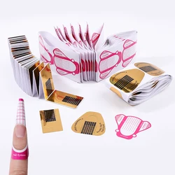 Forms for Extension Nail Molds Gel Paper for Nails Extension Templates Sculptural Shape Forms for Nails Bottom Polygel Stickers