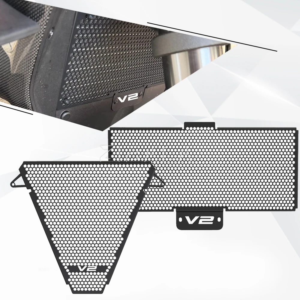 Motorcycle For Ducati Streetfighter V2 2022 2023 2024 Radiator Grill Guard Grille Cover Oil Cooled Guard Protector CNC Aluminium
