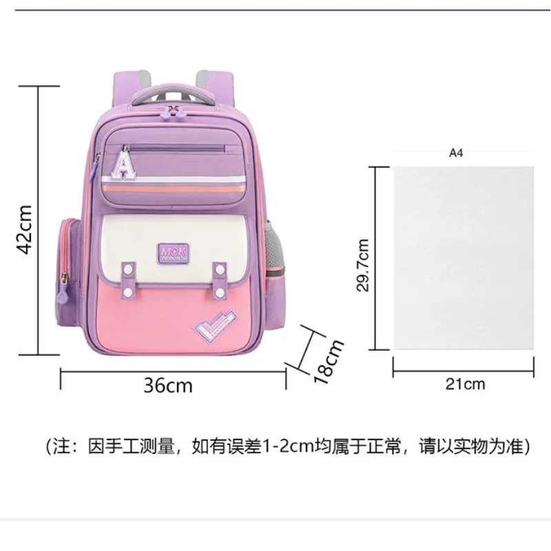 Mochilas escolares de gran capacidad para niños, mochilas escolares de nailon Kawaii impermeables para estudiantes de primaria, bolsas de hombro ligeras para niños