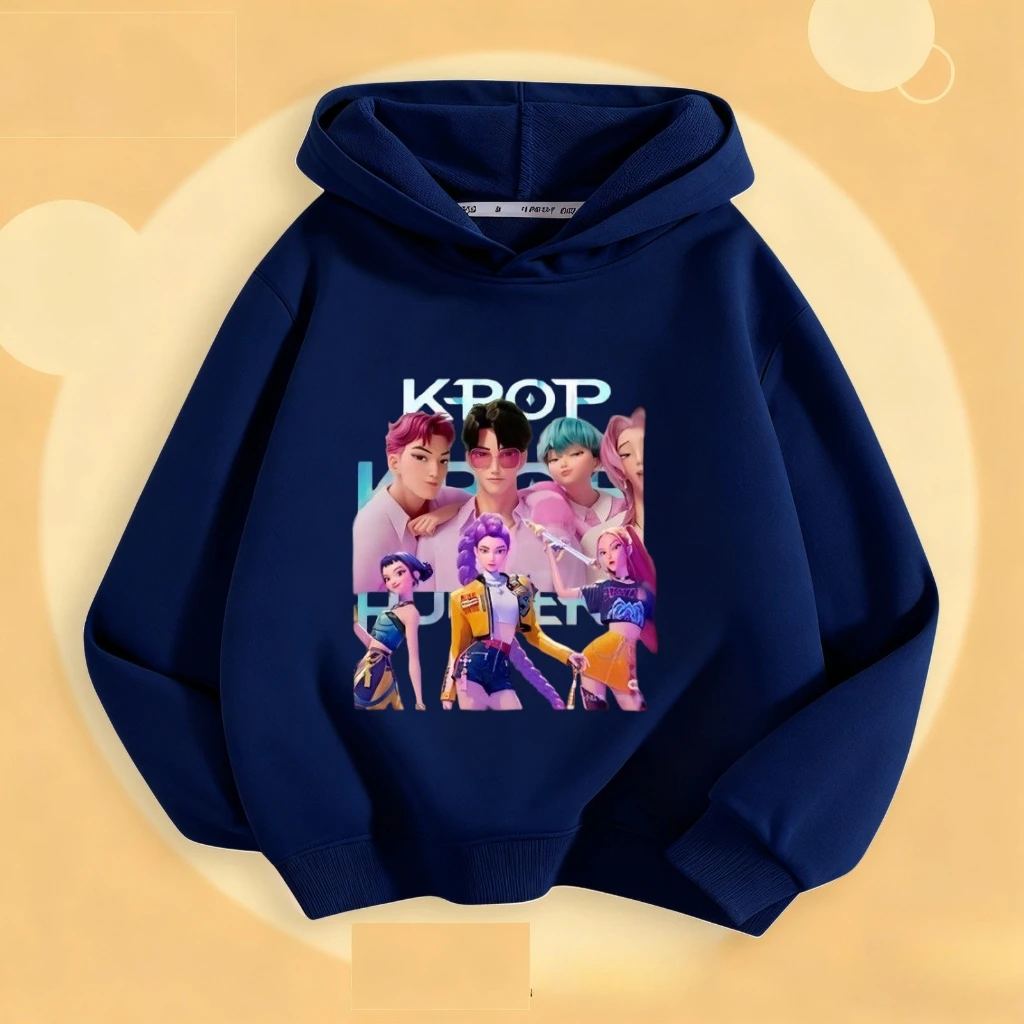 أزياء شعبية للأطفال هوديس طفل الفتيان والفتيات Huntrix مقنعين البلوز بلوزات بأكمام طويلة ملابس الأطفال ربيع جديد 2026 #6