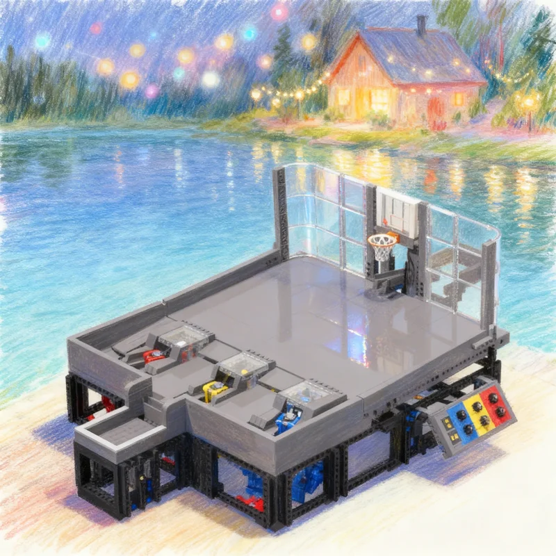 

2503 детали MOC GBC Akiyuki Basket Shooter V2: Техническая модель, конструктор, креативный подарок, коллекционный декор, премиум-класс для детей