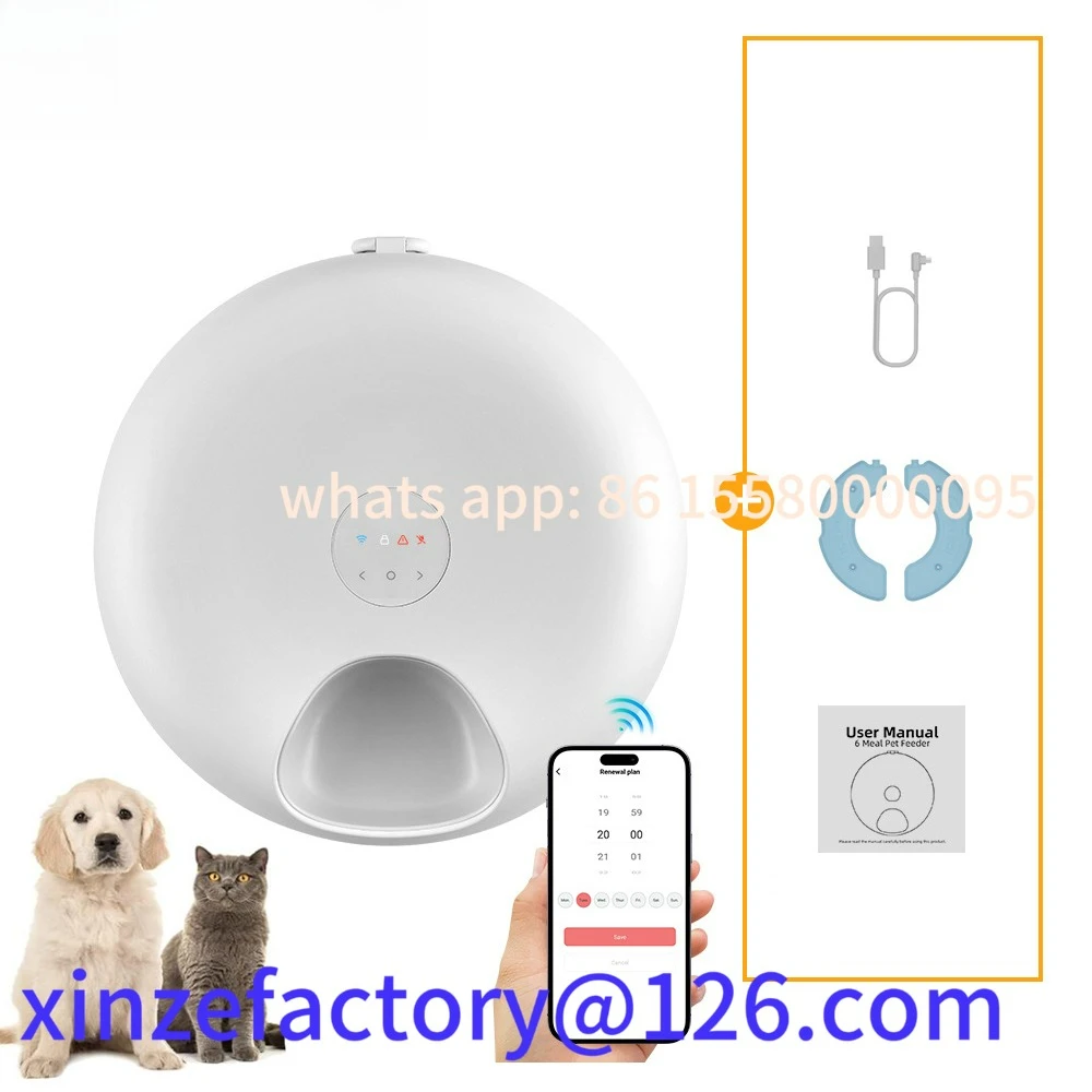 

Customizable Rechargable Wet Food Cat And Dog Automatic Feeder Wet Samart Dispenser Pet Timed Feeding Bowl