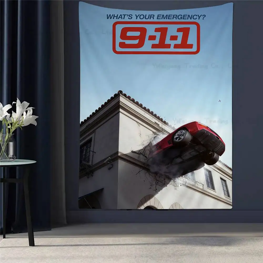 

TV Show Nine One One-Cool Story Cartoon Tapestry Home Decoration Hippie Bohemian Decoration Divination Home Decor