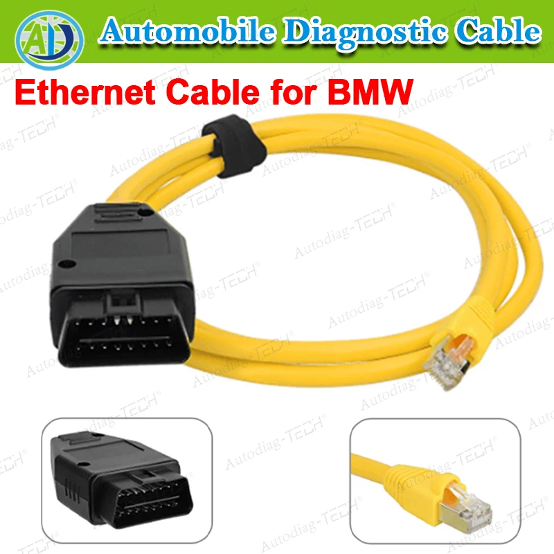 

Кабель Ethernet для ESYS для BMW F-серии для кодирования ICOM, обновление скрытых данных для сканера OBD2, инструмент для передачи данных, кабель Ethernet RJ45 OBDII