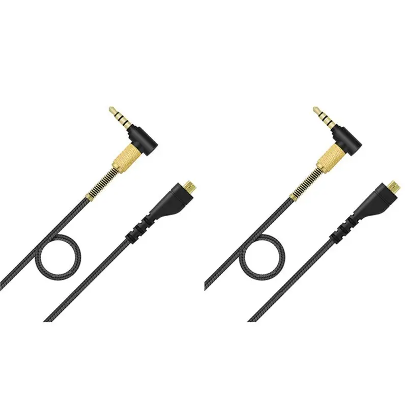 2X Replacement Audio Headset Cord For Steelseries Arctis 7 5 3 Pro Wireless Gaming Headphones 4.9Ft Cable