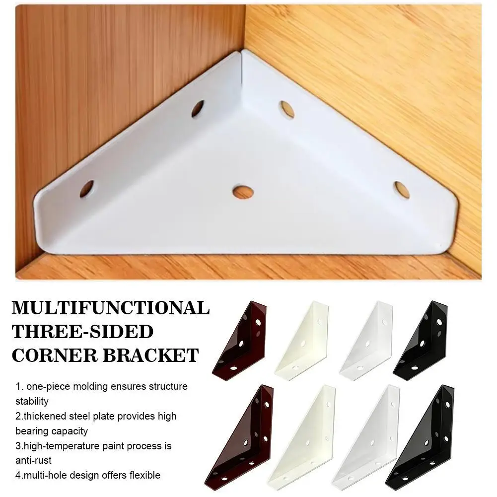 90 Degree L Shape Angle Bracket Three-sided Corner Urniture Corner Brace Cabinet Table Chair Reinforcement Hardware Accessories