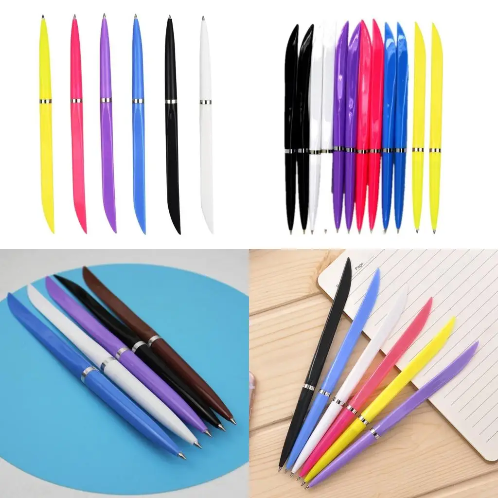 12x Blue Inks Ballpoint Pen Journaling Pen Smooth Writing Pen Pen with Box Opener School Stationery Supplies
