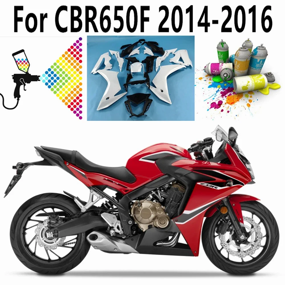 Red Black White Customize Printing For Honda CBR650F CBR650 F 2014 2015 2016 Full Fairing Kit Bodywork Cowling