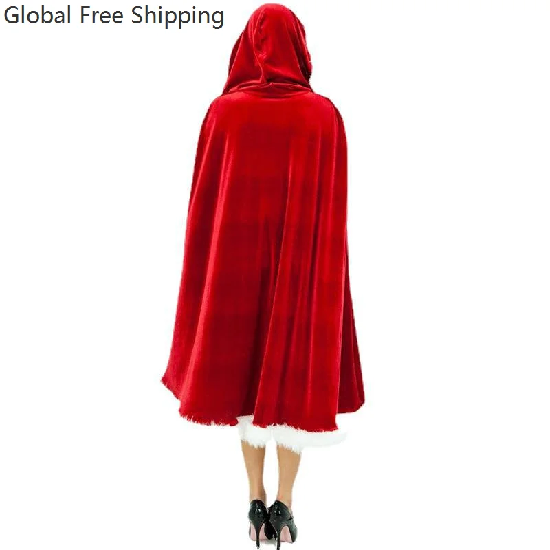 الكبار الأطفال كيب كرنفال حفلة مقنعين الشتاء عيد الميلاد تأثيري حلي سانتا كلوز كيب المرأة مثير عيد الميلاد أفخم الرأس 2026