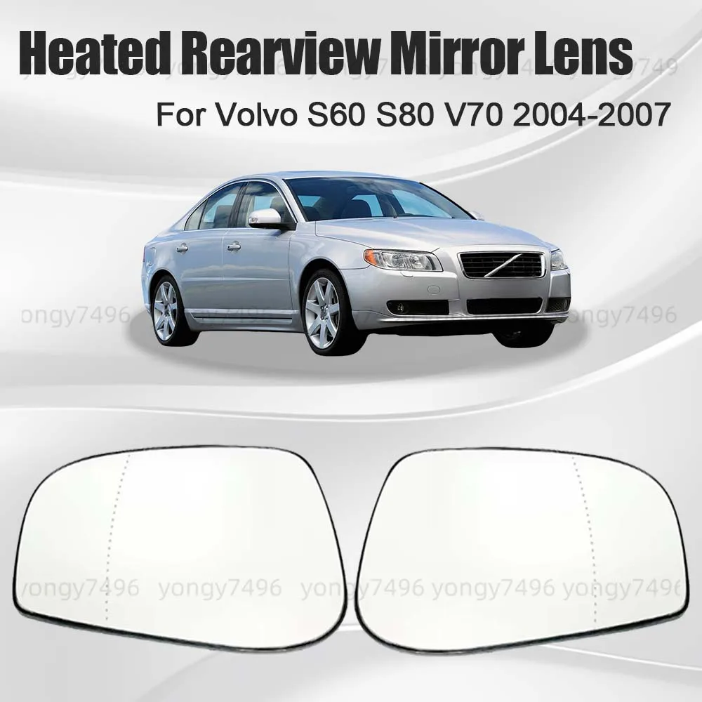

Car Wide Angle Heated Rearview Miror Lens For Volvo S60 S80 V70 2004 2005 2006 2007 Car Rearview Accessories Car Upgrade