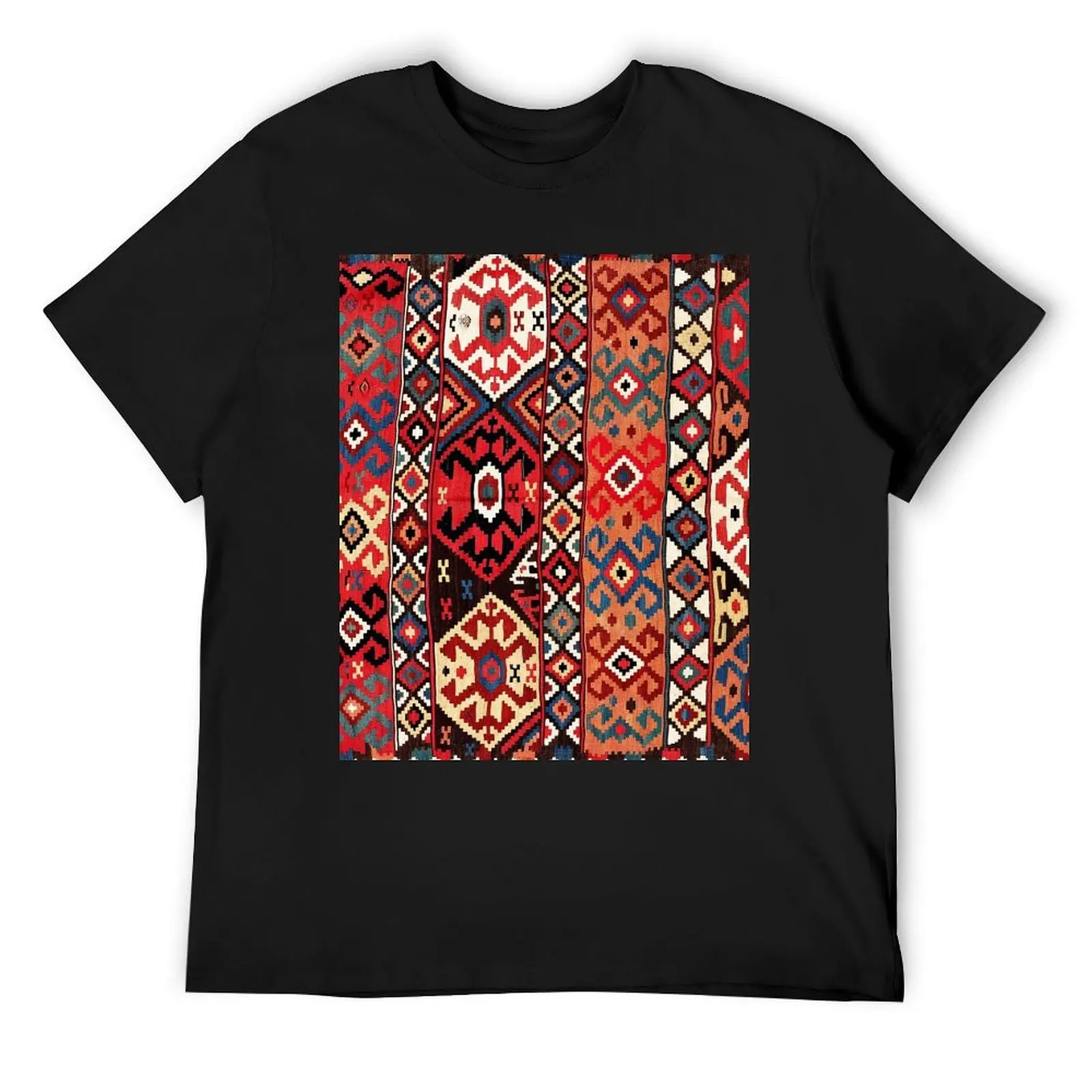 

Azeri Azerbaijan South Caucasus Kilim Print T-Shirt anime clothes funny costumes designer t shirt men