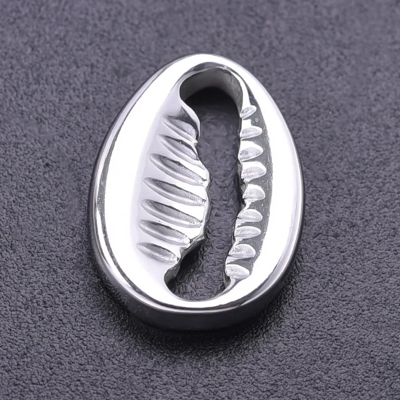 Starfish Conch Fish Tail Silver Color Stainless Steel Charms For Jewelry Making Supplies Ocean Animal Pendant 6pcs/Lot Breloque