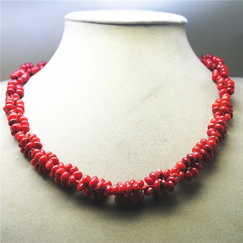 1PC Women Lovely Necklace Red Colors DIY Jewelry 42CM Length For Luxury Party Wearring