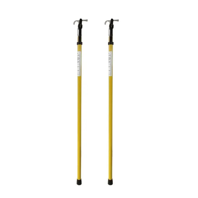 Epoxy Resin High Voltage Telescopic Insulated Triangle Fiberglass Operating Rod For Power Utility